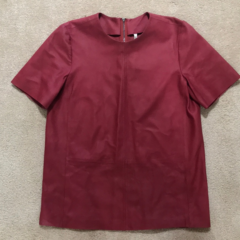 Truth and Pride leather shirt XS Anthropologie